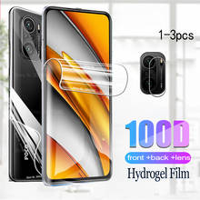 front back hydrogel film for xiaomi poco f3 f 3 pocof3 screen protector camera film not glass 6.67" global version POCO F3 5G 2024 - buy cheap