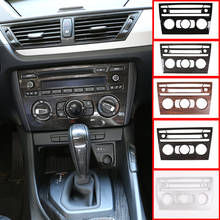 Acessórios de automóvel para bmw e84 x1 2010-2015 console central do carro ar condicionado volume quadro adesivos acessórios carro bens 2024 - compre barato