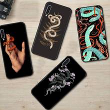 Funda de teléfono de color serpiente de Horror Animal para Samsung S7 S6 edge S8 S9 S10 e plus A10 A50 A70 note8 J7 2017 2024 - compra barato