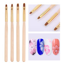 1 Pc Professional UV Gel Brushes Mixed Shape Round Nail Painting Pen Drawing Brush Nail Design Tools 2024 - buy cheap