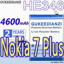 GUKEEDIANZI перезаряжаемый мощный умный литий-полимерный аккумулятор HE346 4600mAh для Nokia 7 Plus мобильный телефон сменный аккумулятор 2024 - купить недорого