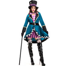 Deluex Crazy Hatter костюм для взрослых женщин Алиса в стране чудес маскарадный костюм для женщин королева сердца Сумасшедший брелок 2024 - купить недорого