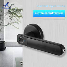 Fingerprint Electric Smart Door Lock Biometric Keyless Entry Door Handle for Family Office 2024 - buy cheap