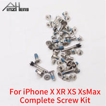 PINZHENG Complete Screw Kit For iPhone X XR XS XSMax Screw Set Replacement 2 Bottom Dock Screws Accessories Set Repair Bolt 2024 - buy cheap