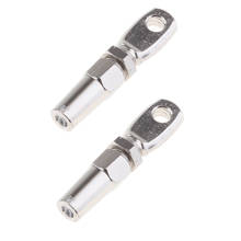 2X 316 Marine Grade Stainless Steel Swageless Eye Terminal For 3mm Wire Rope 2024 - buy cheap