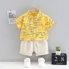Bebê meninos moda primavera crianças roupas de algodão completo printe blusas shorts 2 pçs/sets infantil para fora da criança casual agasalho 2024 - compre barato