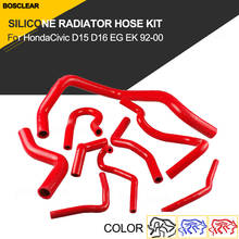 9pcs Silicone Radiator Hose Kit For Honda Civic D15 D16 Sohc Eg/Ek 1992-2000 Auto UV Proof Tube Radiator Hose Kit black blue red 2024 - buy cheap