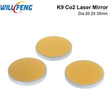 Will Feng Diameter 20 25 30mm K9 Reflect Laser Mirror 3pcs/lot For CNC Kit Co2 Laser Cutter Engraving Machine 2024 - buy cheap