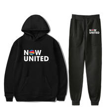 2020 Now United Sweatshirts Two Piece Set Tracksuit Long Sleeve Hoodies+Jogger Pant Hip Hop Style Fashion Clothes Men's Sets 2024 - buy cheap