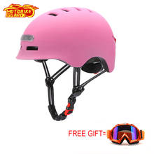 Motorcycle Cycling Lighting Warning Light Helmet MTB Road Bikes Electric Scooter Helmets Outdoor Skateboard Skating Helmet 2024 - buy cheap