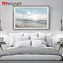 Sea natural scenery seagull 5d diy diamond painting full square round drill diamond embroidery sale home decoration AS0196 2024 - buy cheap