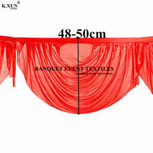 30 Colors Swag Valance Drape For Wedding Backdrop Curtain Stage Background Party Event Decoration 2024 - buy cheap