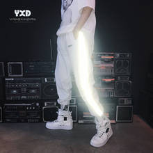 mens clothing New Summer Men Women Sweatpant Flash Reflective Pants Joggers Hip Hop Dance Show Party Night Jogger Baggy Trousers 2024 - buy cheap