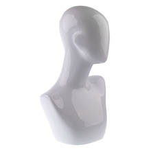 Maniquí blanco para hombre y mujer, modelo de sombrero de pelo, pelucas, gafas, soporte de joyería, collar, Scalf, exhibición 2024 - compra barato