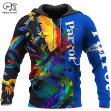 PLstar Cosmos Animal Bird Parrot Pigeon Funny NewFashion Long Sleeve Streetwear casual 3DPrint Zip/Hoodies/Sweatshirts/Jacket 10 2024 - buy cheap