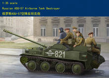 Hobby Boss-tanque aéreo de ASU-57 rusa, modelo de pistola antitanque, blindado, TH06017-SMT6, 83896, 1/35 2024 - compra barato