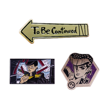 BizarrreAdventure Brooch Set To Be Continued Enamel Pin Animation Film Brooch Jewelry 2024 - buy cheap