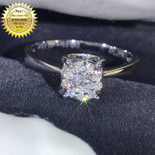 18K goldr ring 1ct D VVS moissanite ring Engagement&Wedding Jewellery with certificate 018 2024 - buy cheap