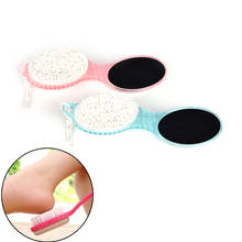 4 In 1 Foot Pumice Grind Feet Stone Scrubber Care Callus Remover Brush Pedicure Exfoliate Two Sides Clean Dust Dead Skin 1pc 2024 - buy cheap