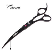 Pet Scissors 7" Downward Curved Pet Grooming Scissors Professional Black Shears Barber Using Dogs & Cats 2024 - buy cheap