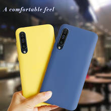 Capa protetora para smartphone, proteção traseira, case em silicone macio para samsung galaxy a50 2019 2024 - compre barato