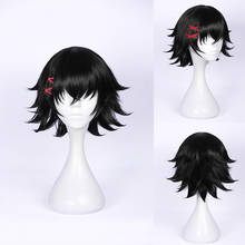 Tokyo Ghoul Juzo Suzuya Juuzou Black Short Heat Resistant Synthetic Hair Cosplay Halloween Party Carnival + Wig Cap + Hairpin 2024 - buy cheap