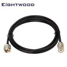 Eightwood UHF PL259 Male to SO239 женский антенный кабель RG58 2 м для транспортного средства мобильного трансивера рация морская VHF радио 2024 - купить недорого