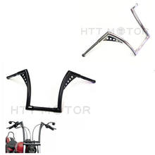 14 "Rise 1-1/4" Fat Ape Hangers руль для Harley davidson Sportster XL 1200 883 aftermarket мотоциклетные запчасти хромированные 2024 - купить недорого