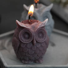 Silicone Owl Animal Candle Mold 3D Handmade DIY Candle Making Mold Scented Candle Mould DIY Candle Craft Supplies for Home Decor 2024 - buy cheap
