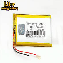 3.7v 606090 4500mAh polymer lithium battery li-ion rechargeable battery With PCB For GPS Tablet DVD PAD MID Camera Power Bank 2024 - buy cheap
