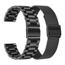 20mm cintas de aço inoxidável para xiaomi huami amazfit gts 2/gts2 mini pulseiras de metal banda relógio inteligente para amazfit bip s/bip u 2024 - compre barato