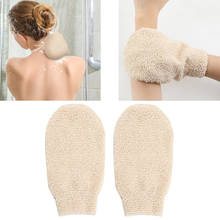 30# Natural Bamboo Fiber Bath Exfoliating Glove Scrubber Washcloths Bathing Glove Useful Towel Body Bathroom Accessories 2024 - buy cheap