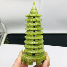 Pedra natural ponto de pagode, pedra esculpida, torre wenchg, energia e chakra, cristais de cura de cristal 2024 - compre barato