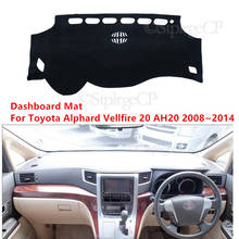 Alfombrilla de protección para salpicadero de coche, tapete para tapete, para Toyota alfard Vellfire 20 AH20 2008 ~ 2014 2024 - compra barato