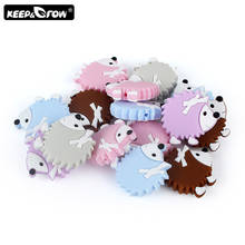 Keep&Grow 5pcs Mini Silicone Hedgehog Beads BPA Free Baby Teething Beads DIY Jewelry Making Teething Toys Baby Teethers 2024 - buy cheap