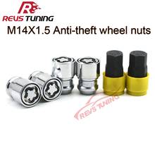 4Nuts+2Keys m14x1.5 36mm Steel Anti-Theft Security Auto Car Wheel Rim Lock Locking Lug Nuts 2024 - buy cheap