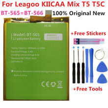 Bateria 100% original para leagoo kiicaa mix t5 t5c bt566, peças para telefone celular + ferramentas 2024 - compre barato