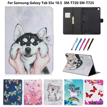 Funda para tableta Samsung Galaxy Tab S5e, carcasa de 10,5, 2019, SM-T720, bonito gato cachorro, cartera para Tablet, S5E, 10, 5, bolígrafo 2024 - compra barato