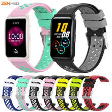 Ремешок силиконовый для Huawei Honor Watch ES 20 мм, сменный Браслет Для Xiaomi Haylou LS02/Amazfit Bip S 2024 - купить недорого