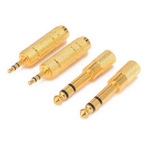 4pcs/set 6.5mm To 3.5mm Male to Feamle Audio Adapter 6.5mm 3.5mm Plug 3.5mm Jack Stereo Headphone Audio Adapter 2024 - buy cheap