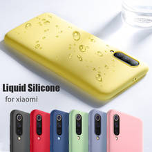 Liquid Silicone Case For Xiaomi Mi Note 10 Pro 9 SE 9T Pro A3 A2 Lite Slim Soft Cover For Xiaomi Redmi Note 8 Pro 7 8T 7A 8A K30 2024 - buy cheap