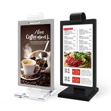 Double 100*200mm Sided Table Top Acrylic Menu Card Sign Display Stand Upright Ad Photo Frame for Restaurants Promotions 2024 - buy cheap