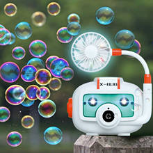 2in1 Kids Electric Robot Bubble Machine With Fan Camera Bubble Maker Toy Water Soap Bubble Machine For Party Children 2024 - buy cheap