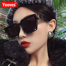 Yoovos Oversized Sunglasses Women Luxury Brand Square Retro Sunglasses Women/Men Sunglasses Women Mirror Oculos De Sol Feminino 2024 - buy cheap