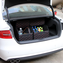 Автомобильный органайзер для багажника, сумка для хранения, сумка для автомобильного мусора, сумка для инструментов из искусственной кожи, складная сумка для хранения груза, аксессуары для автомобиля 2024 - купить недорого