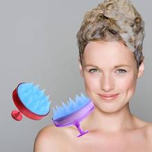 Silicone Head Body Massager Shampoo Scalp Comb Spa Slimming Massage Brush Hair Washing Comb Shower Bath Brush Dropshipping 2024 - buy cheap