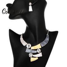 Cring Coco Women Vintage Handmade Necklaces & Pendants for Women Famale Alloy Chain geometric Choker 2020 New Popular Necklace 2024 - buy cheap