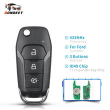 Dandkey Remote Key Fob Car Accessories 433MHZ ID49 Chip Flip Key For Ford KA+ Modeo Glaxy S-Max 2014 2015 2016 DS7T-15K601-B 2024 - buy cheap