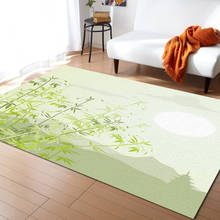 Alfombras de bambú de jungla verde para cama, piso moderno para el hogar, alfombra grande para entrada del hogar 2024 - compra barato