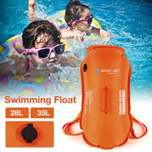 Boya de natación de seguridad 28L35L, mochila doble Airbag, flotador de natación, bolsa seca impermeable, flotador de seguridad para Rafting 2024 - compra barato